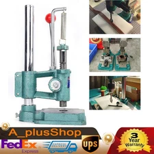Leather Hole Puncher Hand Punch Machine Manual Embossing Imprinting Press Tool
