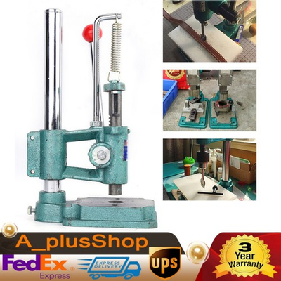 #ad Leather Hole Puncher Hand Punch Machine Manual Embossing Imprinting Press Tool $66.77
