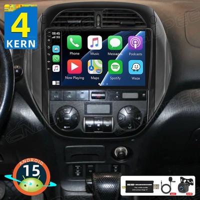 DAB+ Android 15 Autoradio Apple Carplay Für Toyota RAV4 2000-2006 GPS Navi 2+64G