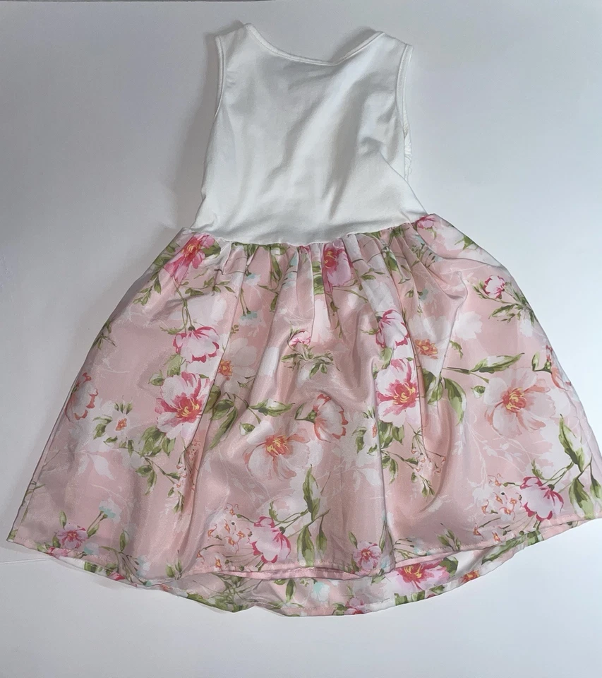 Children's Place Girls' Dress Size 4, Pink/White - Image 3 of 4