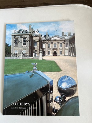 Rolls-Royce&Bentley Motor  Cars  : SOTHEBYS , London  Saturday 14  June 1997