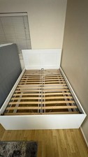 IKEA Double Bed with 4 Large Drawers (BRIMNES White Bed Frame)(Collection Only)