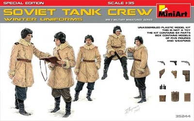 Soviet tank crew (winter uniforms) SPECIAL EDITION 1/35 MiniArt  35244