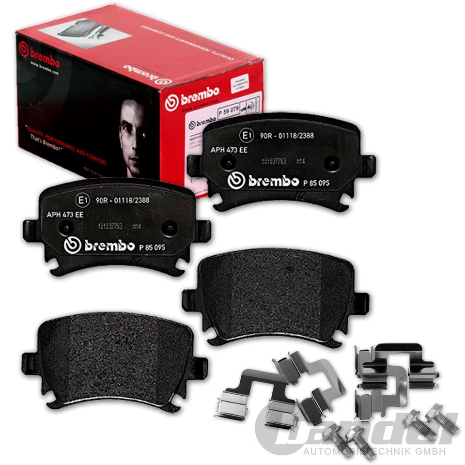 Brembo Disques de Frein Percés + Plaquettes Arrière Pour VW Golf 5 6 Leon Cupra - Photo 2/4