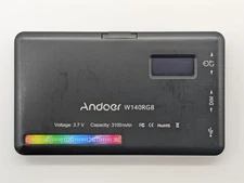 Andoer W140 RGB LED Video Light Kit Pocket Video Conference Lighting Dimmable