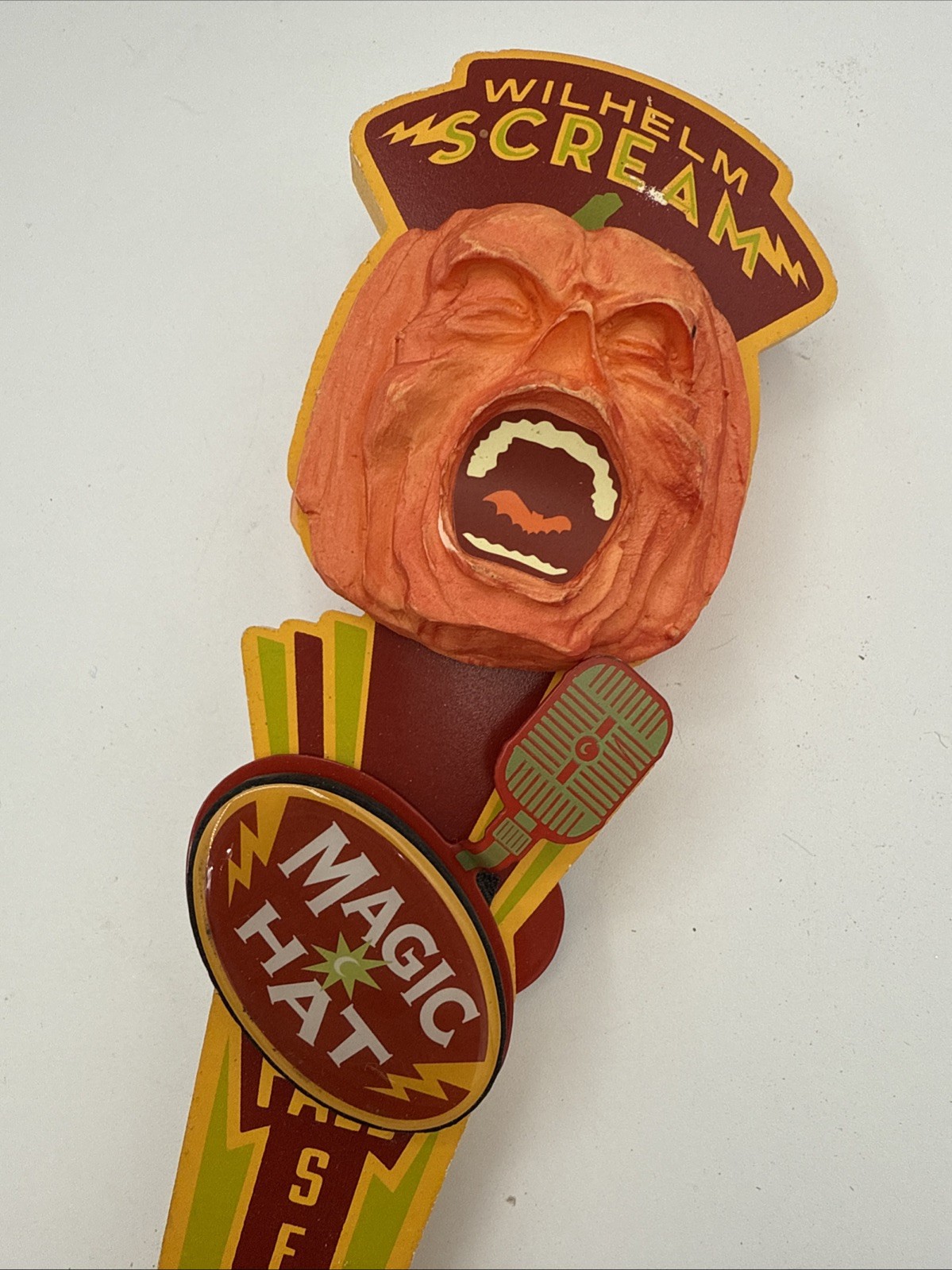 MAGIC HAT WILHELM SCREAM PUMPKIN ALE FALL SEASONAL Draught Beer Tap Pull VERMONT