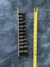 Grey Pneumatic 14 Drive Impact Swivel Socket Set Metric 6pt.good Shape. Grey Pneumatic 14 Drive Impact Swivel Socket Set Metric 6pt.good Shape.