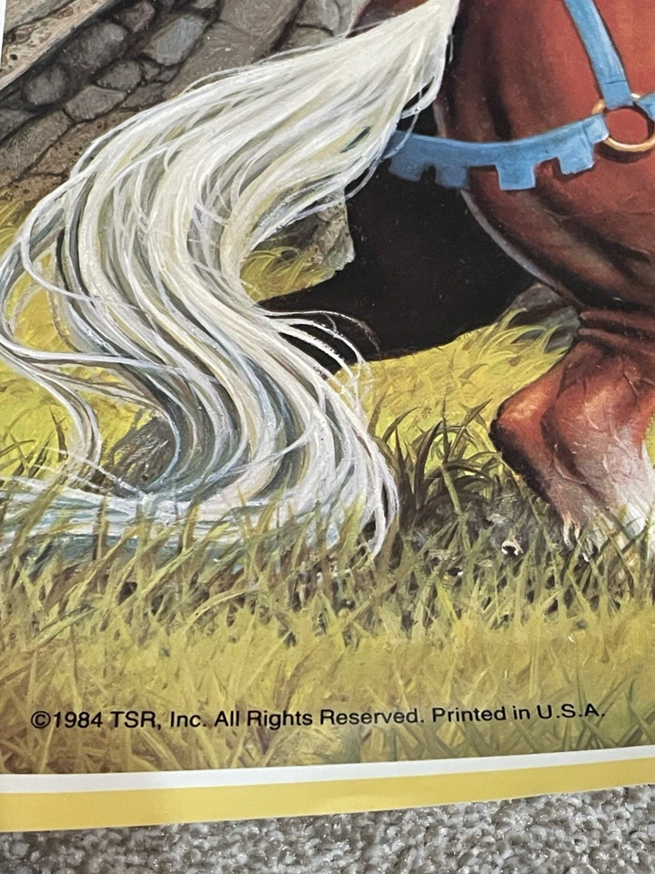 Original Vintage Full Size Dungeons & Dragons TSR Larry Elmore Poster 1984 36x24 - Image 4 of 4