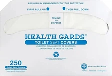 HOSPECO HG5000CT Health Gards 14.25" Toilet Seat Covers - WHT (5000/Carton) New