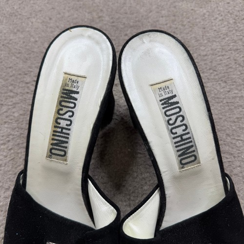 Moschino Black Heart Slides Sandal - Picture 4 of 10