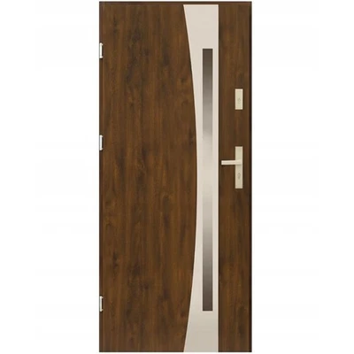 Porte d'entrée d'appartement Stratus Onyx 90 68 mm porte en acier porte... - Photo 1/4