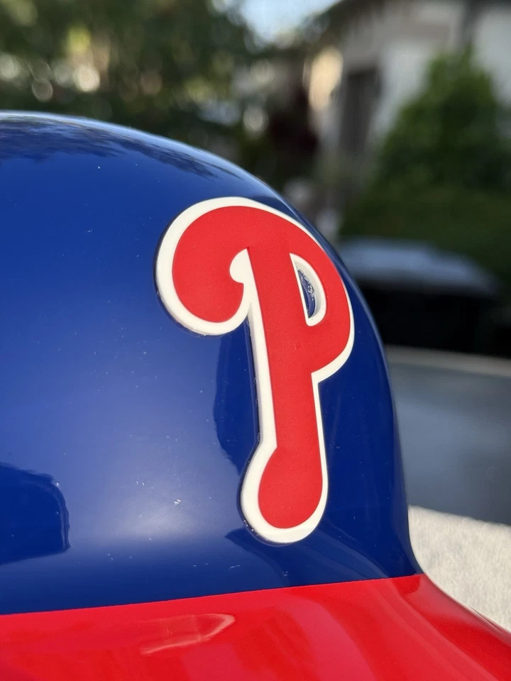 PHILADELPHIA PHILLIES BRYCE HARPER CUSTOM RAWLINGS MACH PRO BATTING HELMET RARE - Image 3 of 4