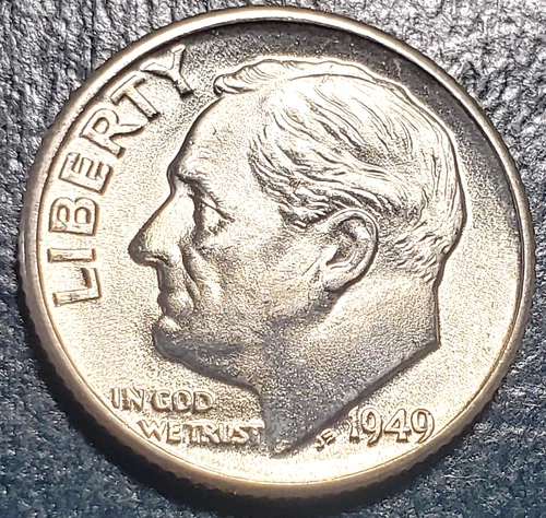 1949-D Roosevelt Dime Choice Uncirculated From An Original Roll