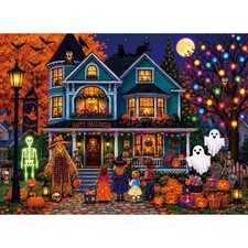 Haunted House Trick or Treat Halloween Puzzle 500 Pieces