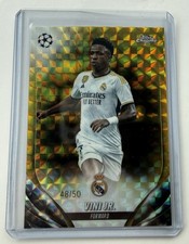 2023-24 Topps Chrome UEFA Club Competitions - Vinicius Junior Gold Geometric /50