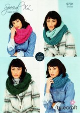 Snoods Knitting Pattern Stylecraft Special Super Chunky no.9791NEW