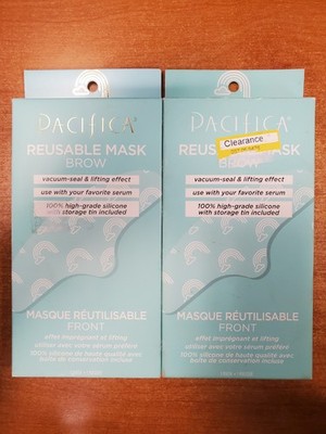 2 Pk: Pacifica Reusable Mask *BROW* Vacuum-Seal & Lifting Effect (5404) E13C