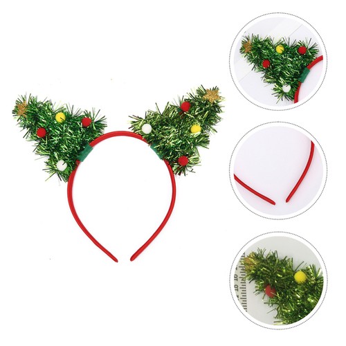 1pc Lovely Hair Creative Lovely Christmas Tree Shape Headdress Lovely Headband - Imagen 8 de 12