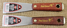 2 Red Devil Professional Stiff Putty Knife 1-1/2" Wide Scraper Tool 4103 NOS