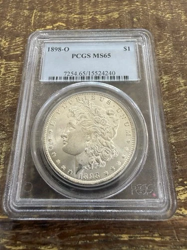 1898-O $1 Morgan Silver Dollar PCGS MS65 – New Orleans Mint – Gem BU Luster