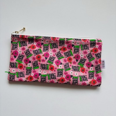 Schwörende handgefertigte Kosmetiktasche/Mäppchen - I Like Pretty Things & the Word F***