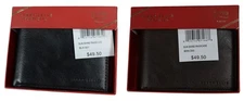 Perry Ellis Portfolio Sunshine Passcase Bi-Fold Men's Wallet NIB Pick Color