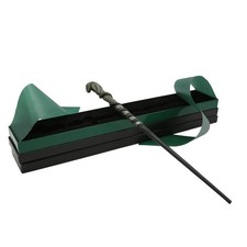 Harry Potter Slytherin Mascot Traits Wand, 14" Replica 14", Green, Silver