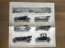 Buick 1914 Advertising Paper Page Flint Michigan Plant Car Models 12-34