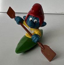 Die Schlümpfe - Schlumpf Figur im Kajak/Kanu...