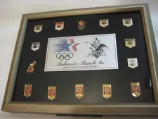 1984 LA OLYMPIC ANHEUSER-BUSCH L/E COLLECTOR SET FRAME
