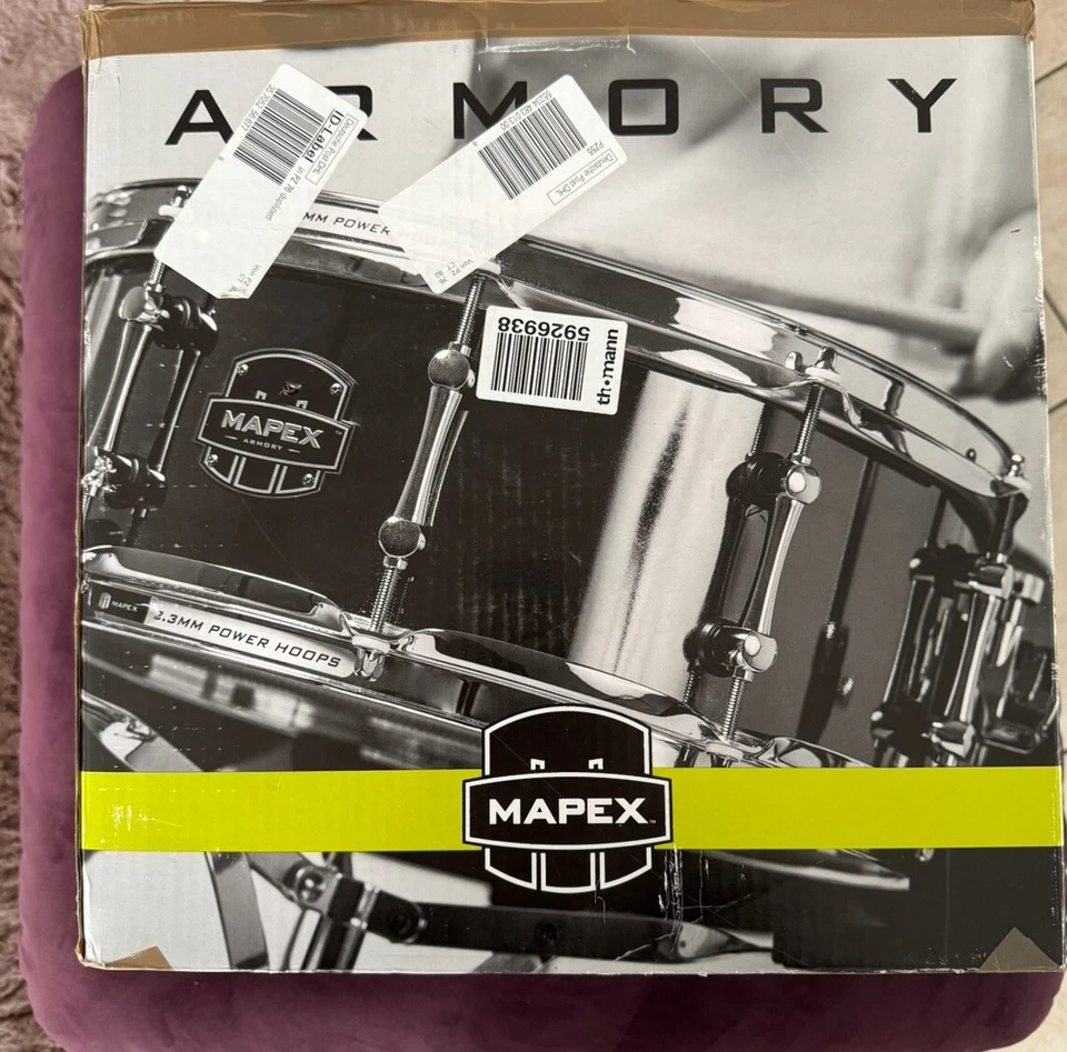 Mapex Armory Tomahawk Snare 14"x5,5" Stahltrommel Originalkarton - Bild 3 von 4