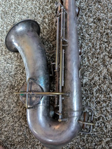 Martin Handcraft Troubadour Alto Saxophone Silver Plate Resto Matching SN 103181 - Picture 12 of 24