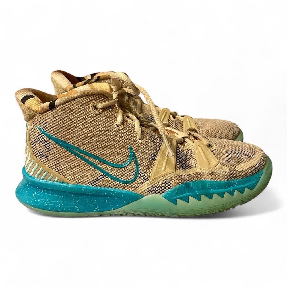 新品　NIKE KYRIE7 24cmスニーカー Nike Kyrie 7 Ripple GS Sneakers Shoes Grain Aquamarine Tan