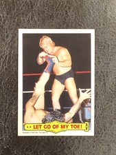 1985 Topps WWF Greg The Hammer Valentine Let Go of My Toe! #22 NM-MT WWE HOF