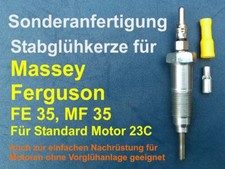 Schnellstart Glühkerze für Massey Ferguson FE35, MF35. Standard Motor 23C