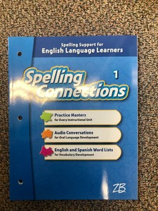 Zaner Bloser Spelling Connections Grade 1 Support For English Language Learners Ebay