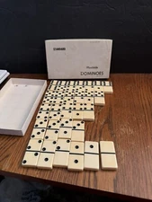 Puremco Marblelike Standard Dominoes No. 616 Made in U.S A. Vintage Rare IVORY