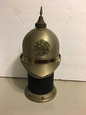 German Pickelhaube Spiked Helmet Decanter MUSIC BOX Royal Crest Made in Japan