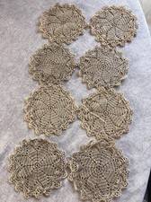 Vintage Crochet Coasters- Doilies set of 8