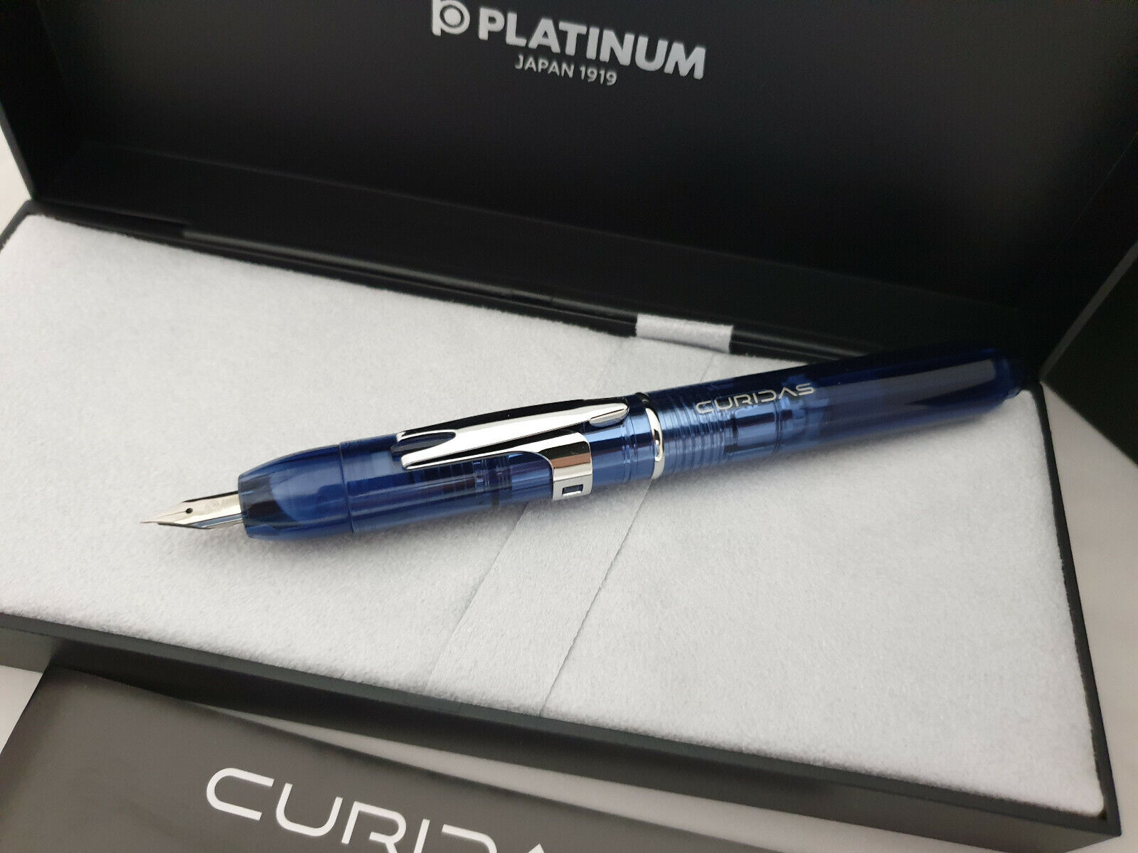 Platinum Curidas Abyss Blue Fountain Pen M-New-PKN-7000 #50 Erg populair