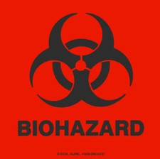 4 Biohazard Decal Dot Transportation Hazard Sticker Warning Label Osha Medical