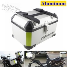 Caja de almacenamiento de equipaje trasera de aluminio 45L para motocicleta Harley BMW