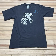 Vintage 80s 1989 Loquita The Crazy Mad Rabbit Art Shirt Size Large Single Stitch