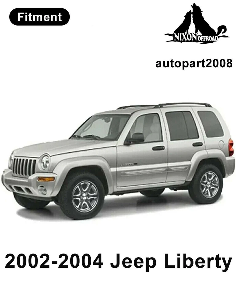 Para 2002 2003 2004 Jeep Liberty Luces antiniebla delanteras Parachoques Luces de conducción Par L&R Foto 2 de 4