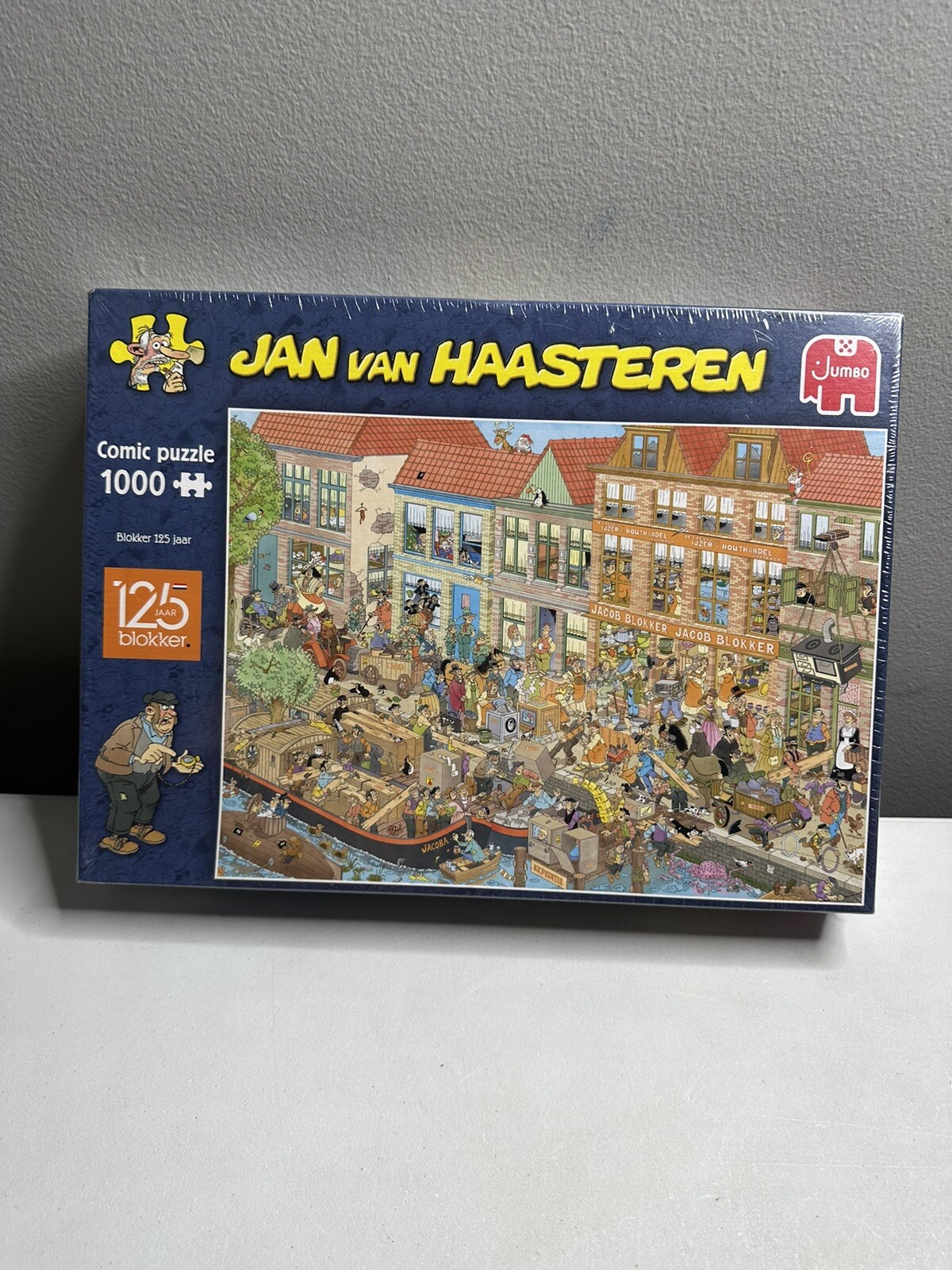 New! Jan van Haasteren 1000 pc Puzzle 125 Jaar Year Blokker Shop Dutch