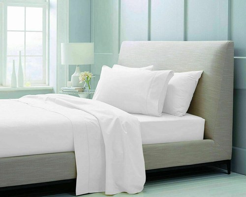 EXTRA DEEP 40CM FITTED SHEET 600 THREAD COUNT 100% EGYPTIAN COTTON DOUBLE KING - Picture 4 of 9