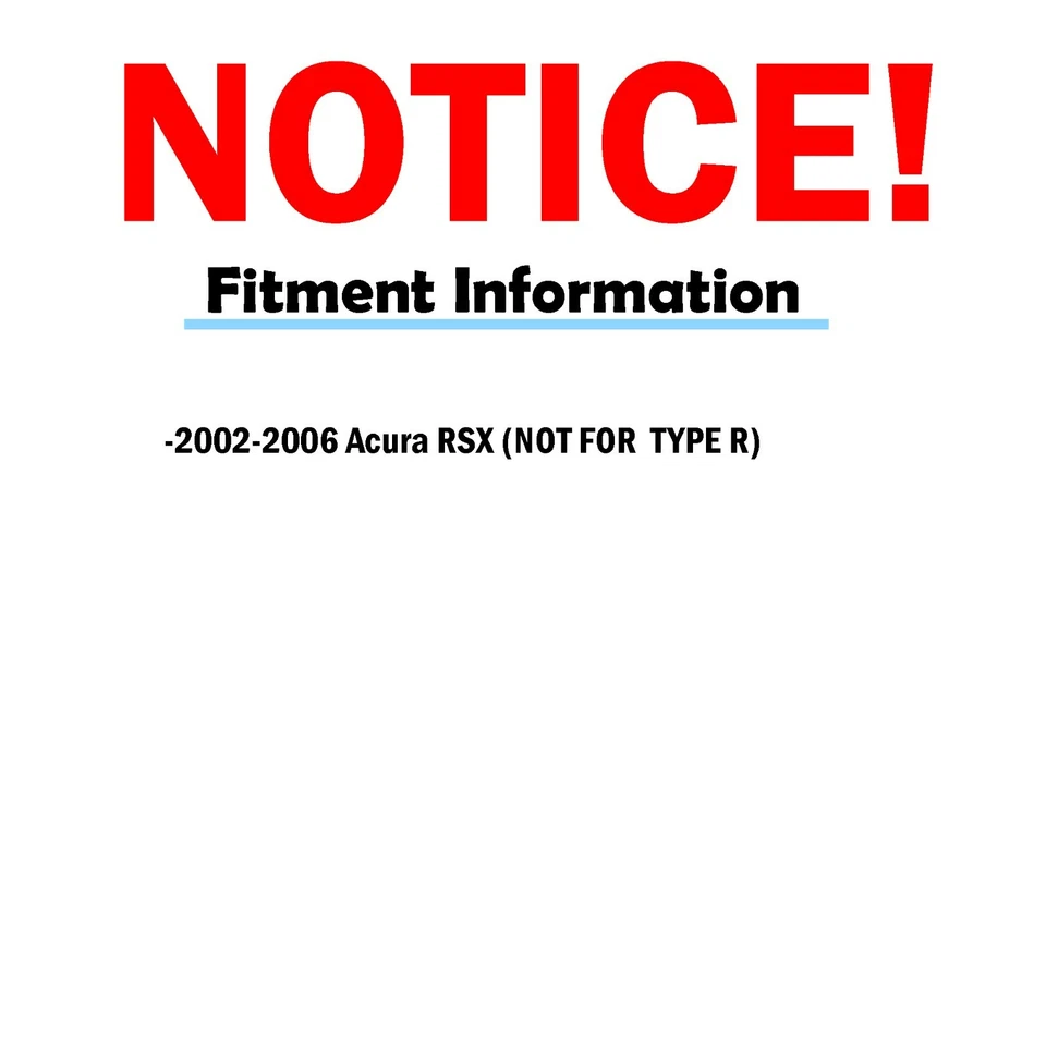 Rotores de freno delanteros y traseros + pastillas para 2002 2003 2004 2005 2006 Acura RSX y base Foto 2 de 4