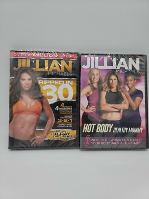 Jillian Michaels Hot Body Healthy Mommy (DVD) Ripped in 30 DVD NEW Set of 2