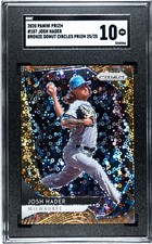 2020 Panini Prizm #107 Josh Hader BRONZE DONUT CIRCLES PRIZM SGC 10 (25/25)