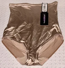 NAOMI NICOLE Luxe Shaping Warm Beige Nude Firm Control Hi Waist Brief Womens XL
